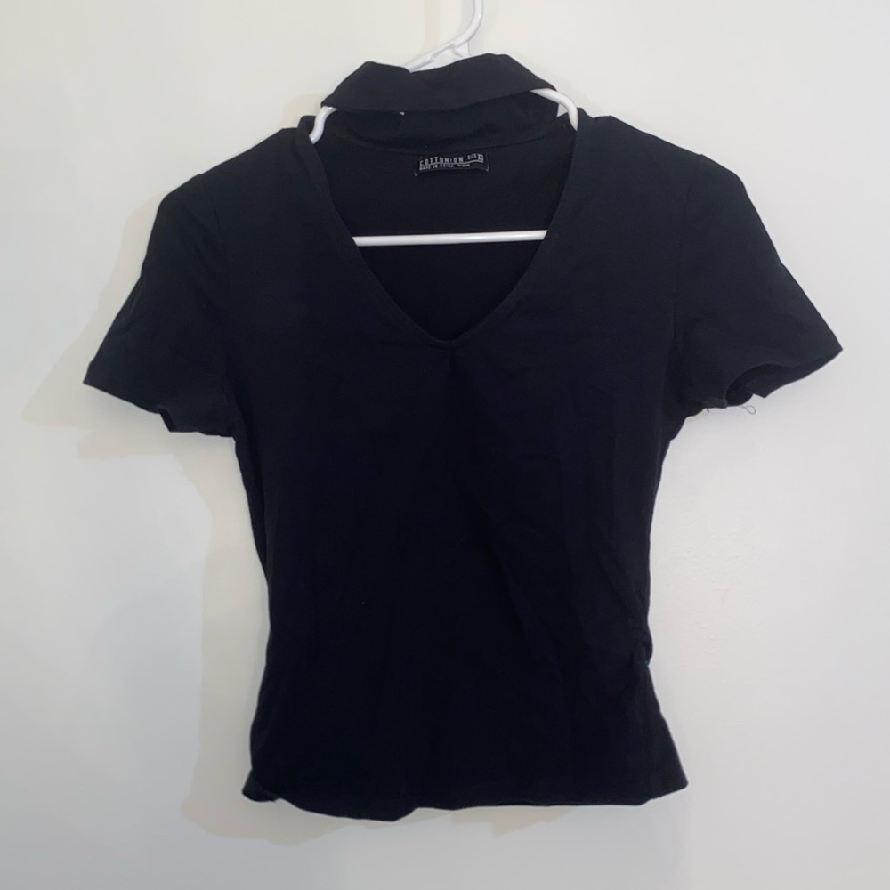 Choker Neck Black Top